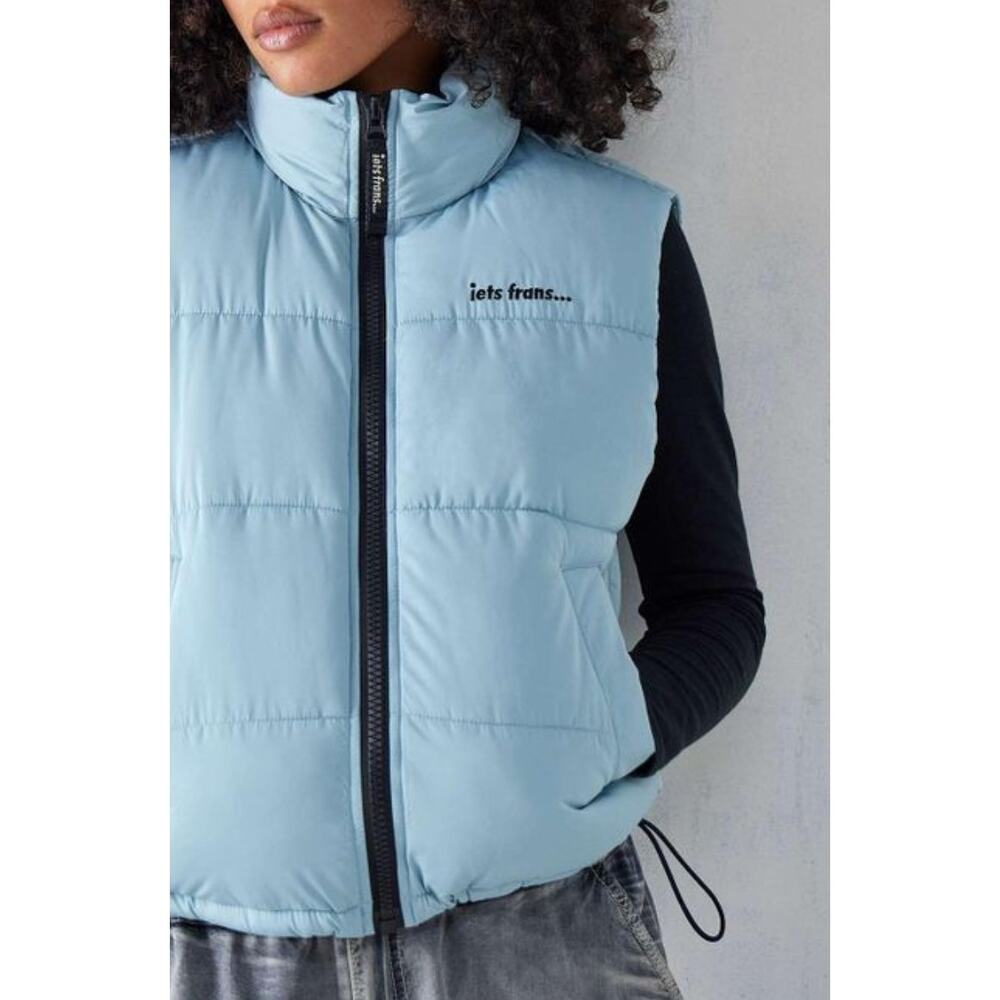 iets frans blue puffer vest‎